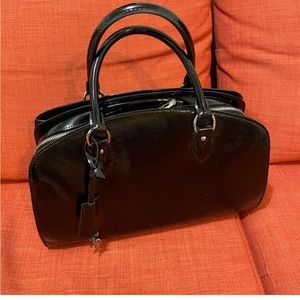 Louis Vuitton black electric Epi leather Pont Neuf PM Bag Auth